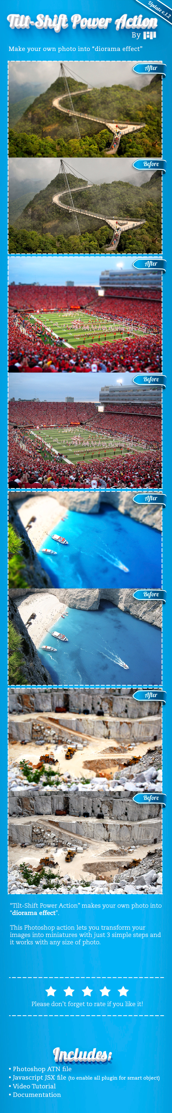 Tilt-Shift Power Action - Photo Effects Actions