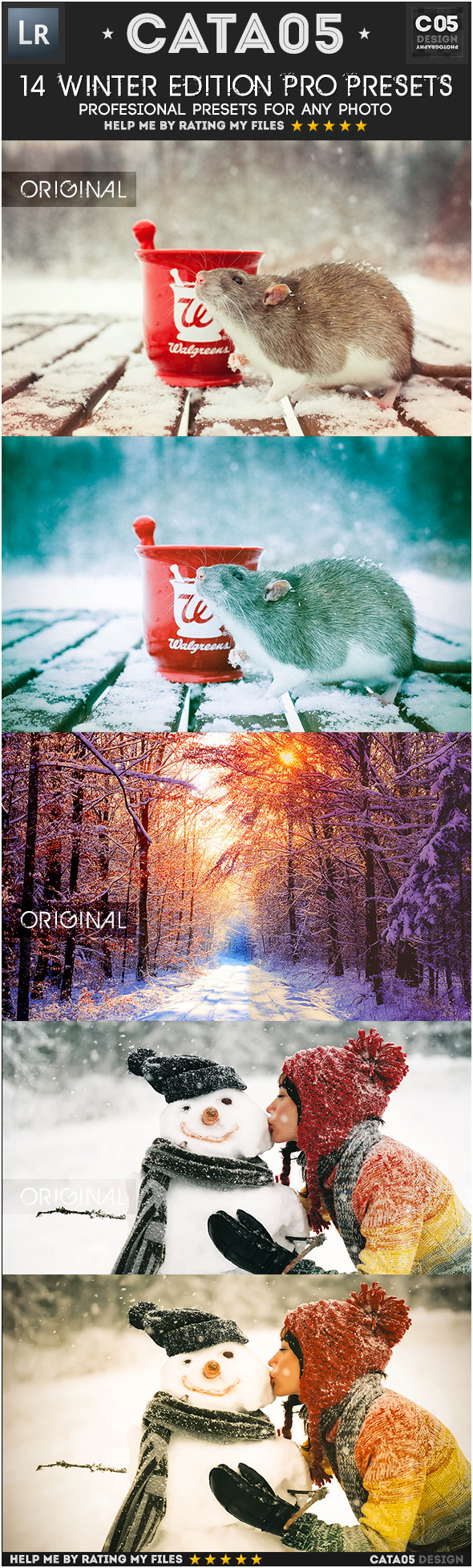 14 Winter Edition Pro Presets - Portrait Lightroom Presets