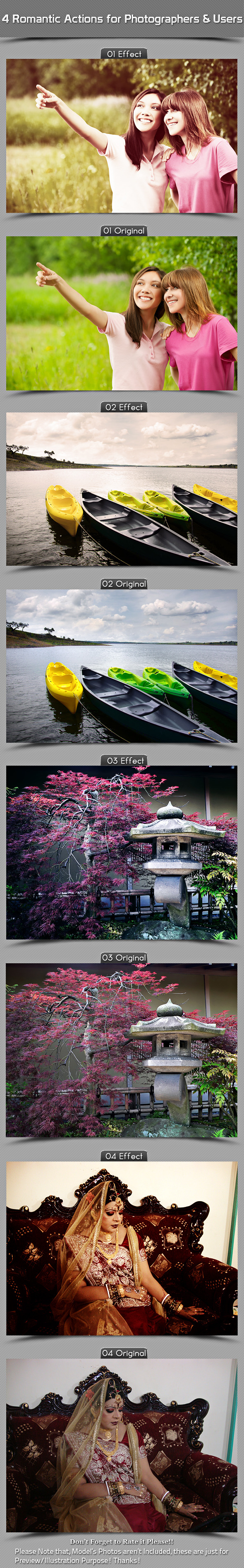 4 Romantic Actions For Photographers And Users - Actions Photoshop