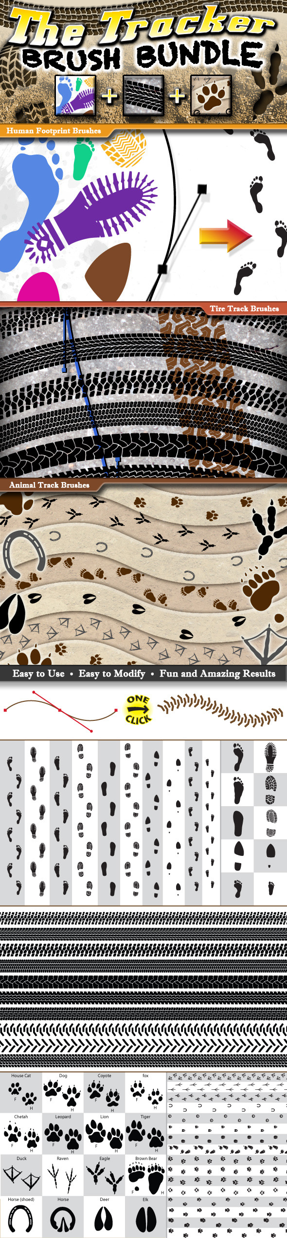 The Tracker Brush Bundle - Miscellaneous Brushes