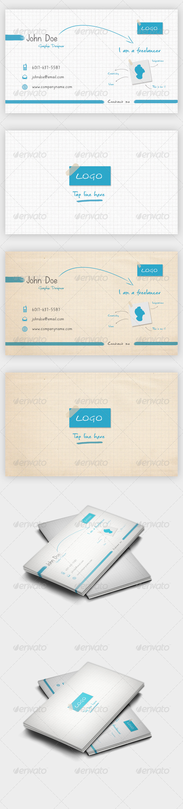 I'm Freelancer Business Card - Creative Business Cards