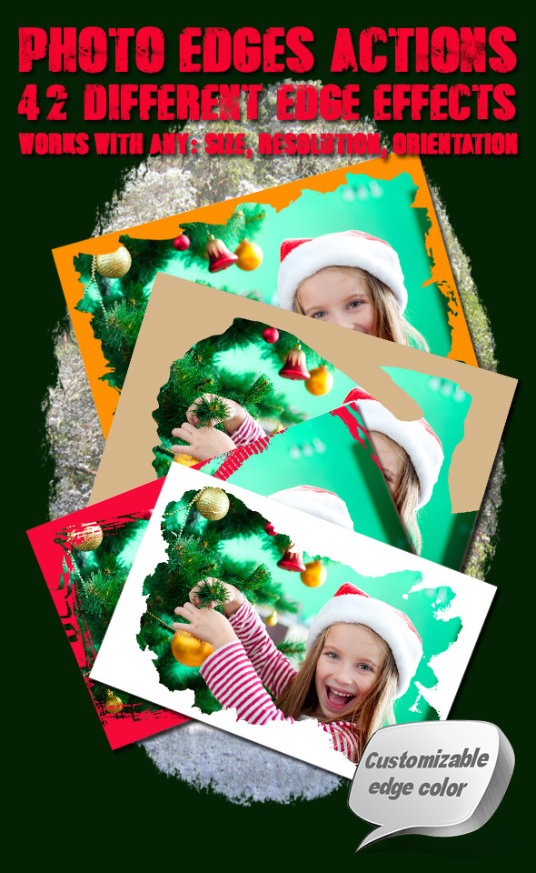 Photo Edges Actions for Photoshop Vol 4 - Actions Photoshop