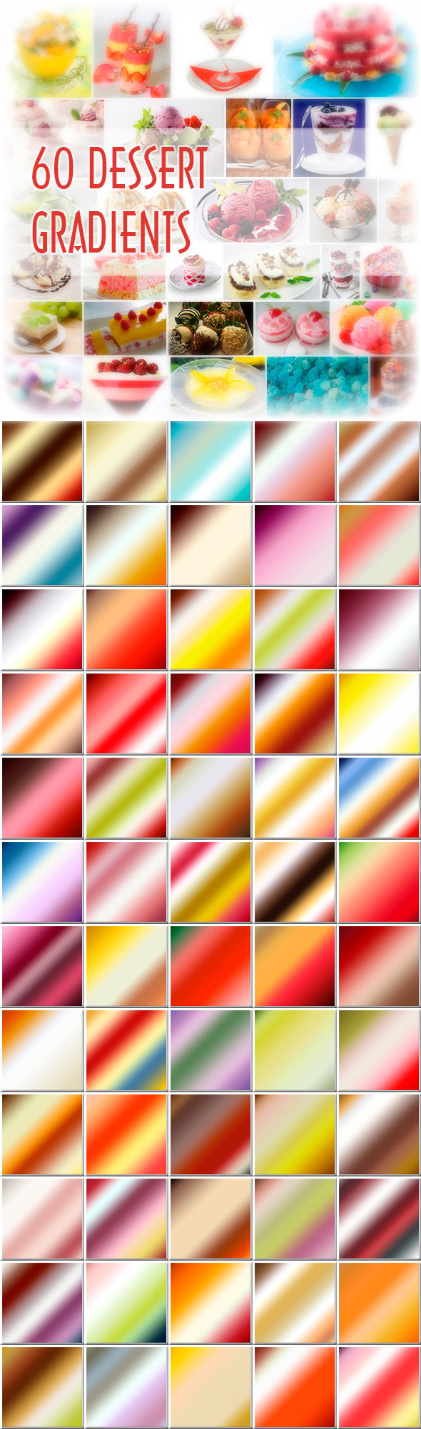 Dessert Gradients - Photoshop Add-ons
