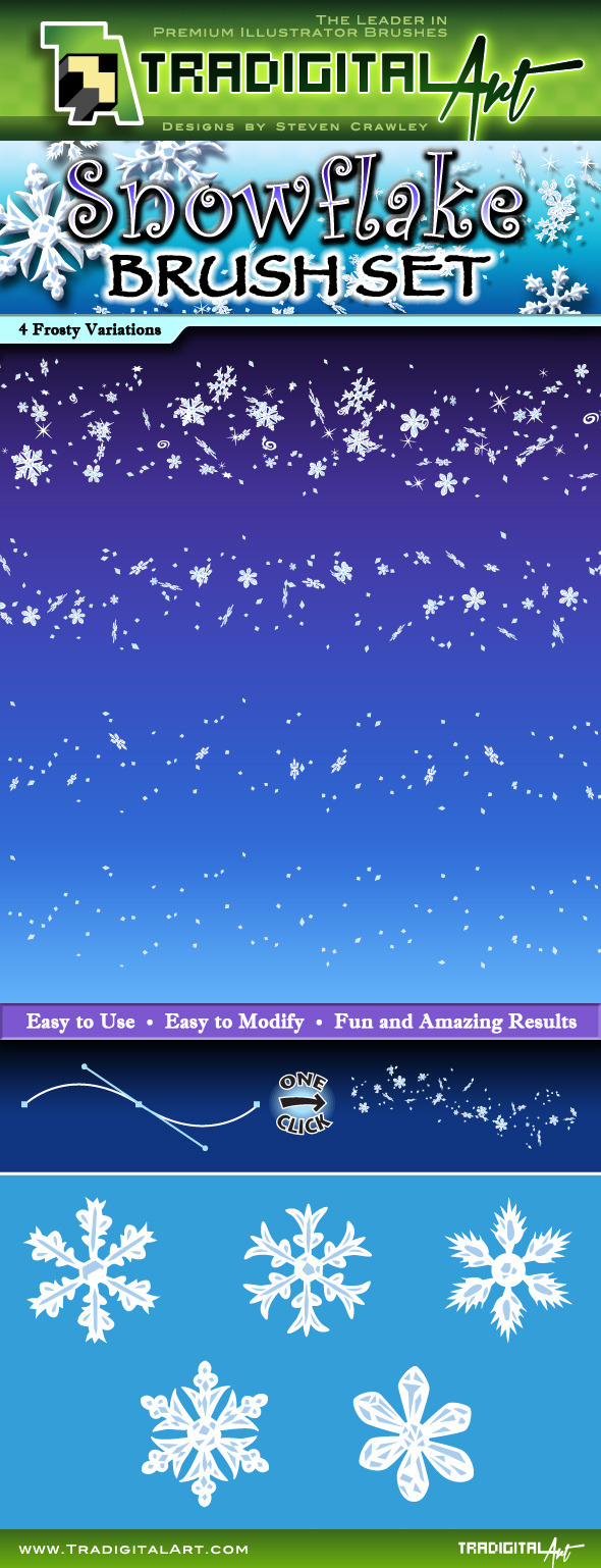 Snowflake Brush Set - Miscellaneous Brushes