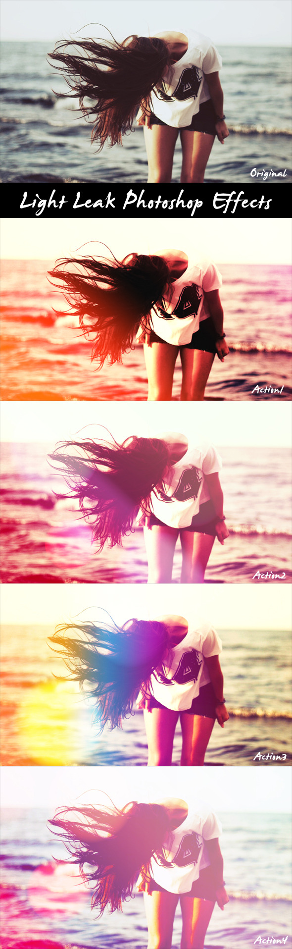 Light Leak Psd Actions - Actions Photoshop