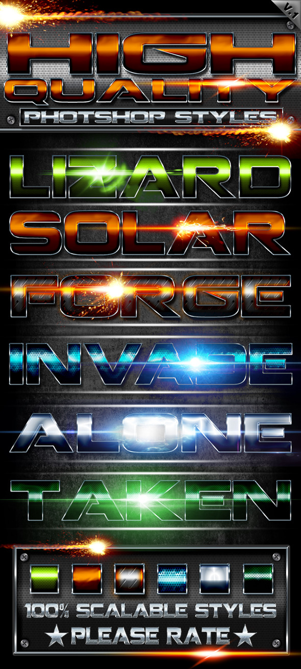 High Quality Styles v1 - Text Effects Styles
