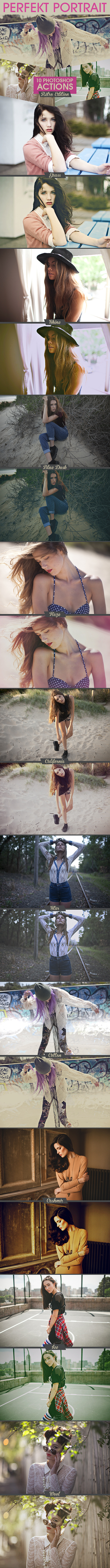 10 Professional Portrait Actions - Actions Photoshop