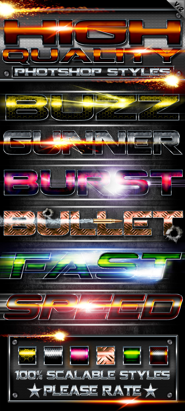 High Quality Styles v2 - Text Effects Styles