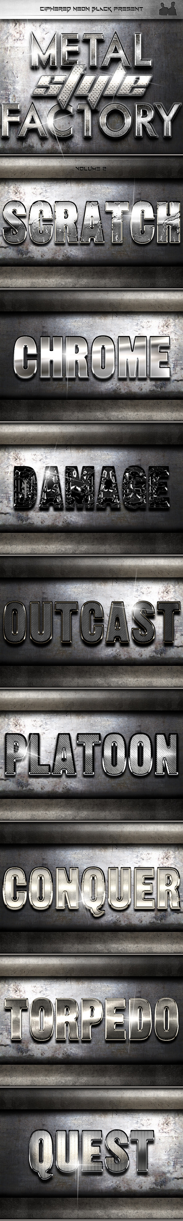 Metal Style Factory - Volume 02 - Text Effects Styles
