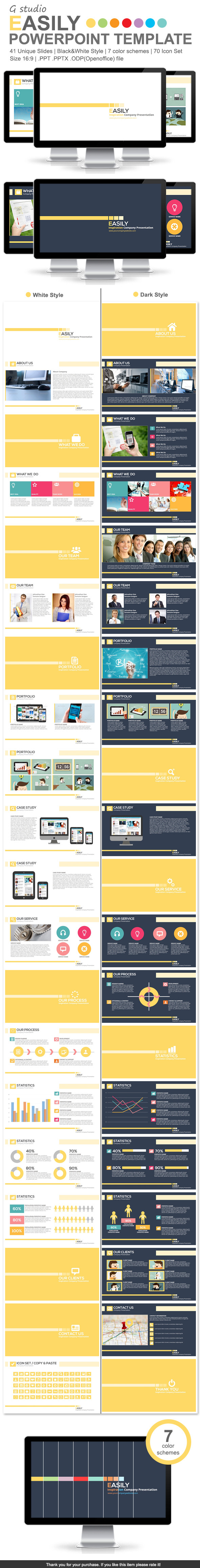 Gstudio Easily Powerpoint Template - Business PowerPoint Templates