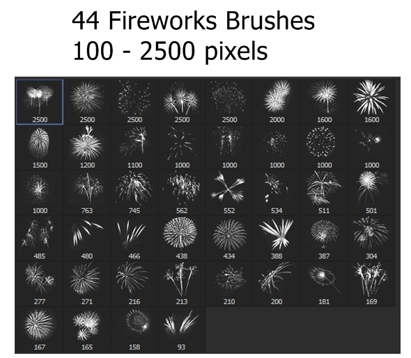 32 Firewoks Brushes - Miscellaneous Brushes