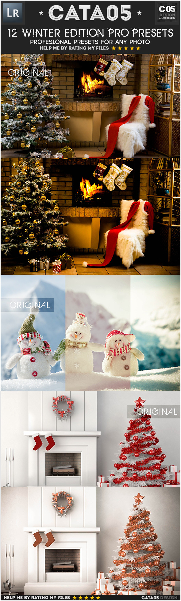 12 Winter Edition Pro Presets - Lightroom Presets Add-ons