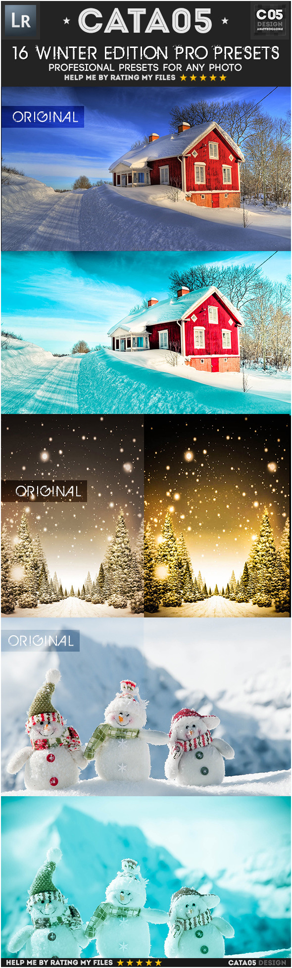 16 Winter Edition Pro Presets - Landscape Lightroom Presets