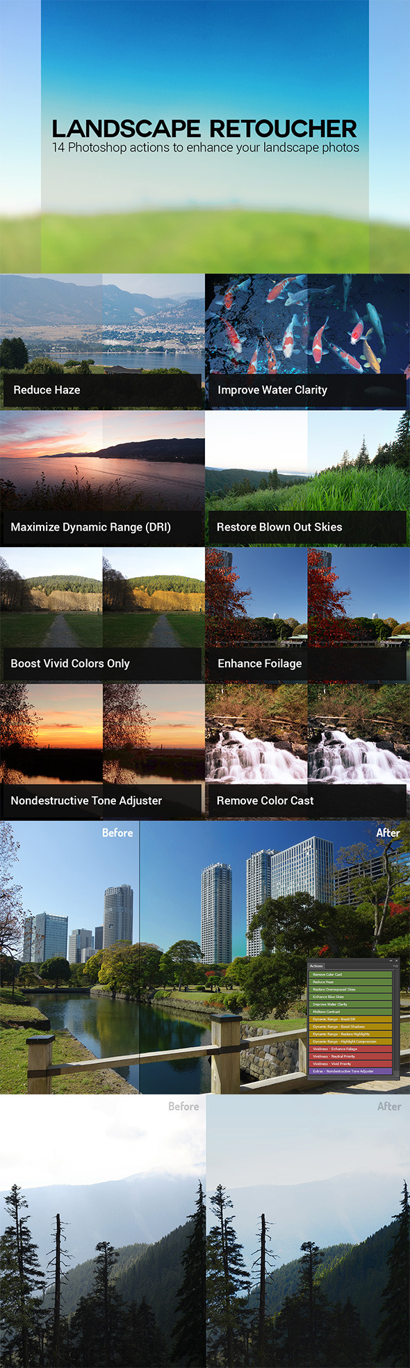 Landscape Retoucher - Photo Effects Actions