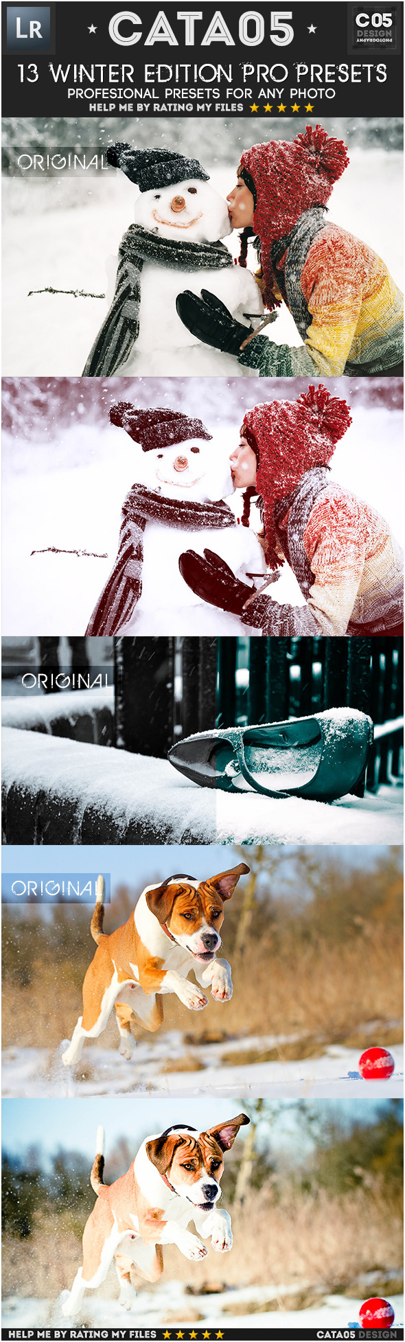 13 Winter Edition Pro Presets - Portrait Lightroom Presets