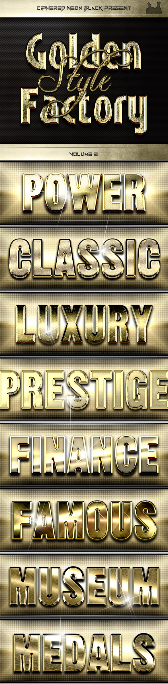 Golden Style Factory - Volume 02 - Text Effects Styles