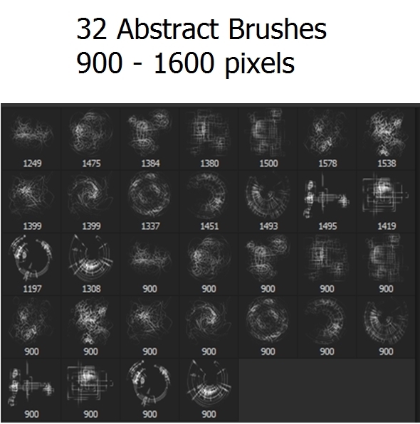 32 Abstract Brushes - Abstract Brushes