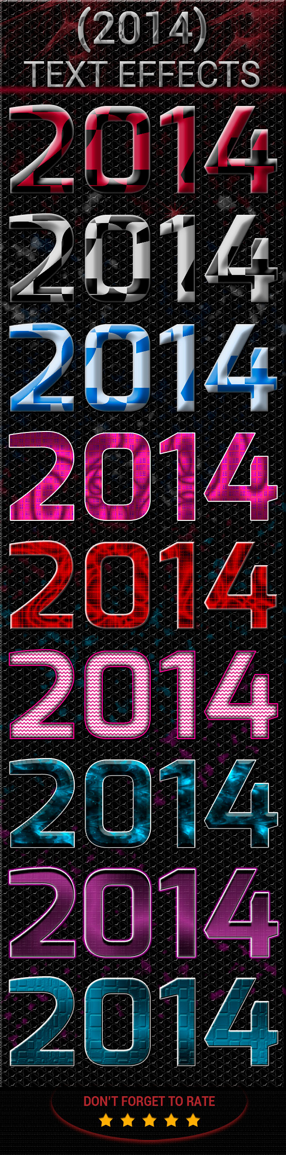 New Year Text Effect - Text Effects Styles