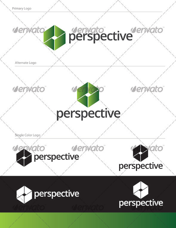 Perspective Logo Design - ABS-005 - Abstract Logo Templates