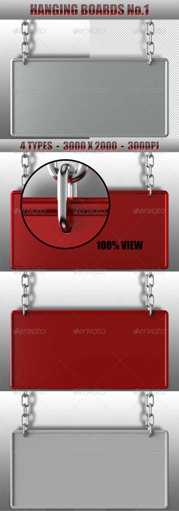 Hanging Boards No.1 - 3D Renders Graphics