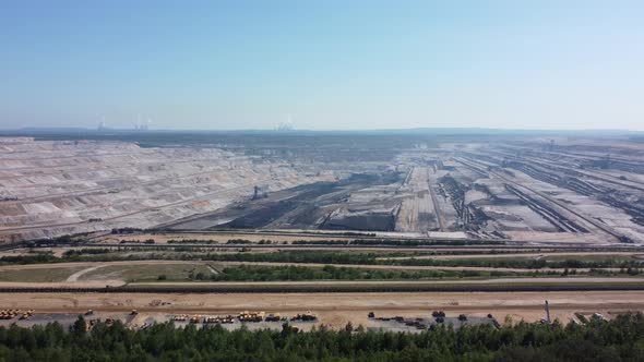 Hambach opencast lignite mine in the Rhenish lignite mining area near Düren alt