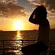 Woman at Sunset in Slow Motion Woman at Sunset in Slow Motion - VideoHive Item for Sale