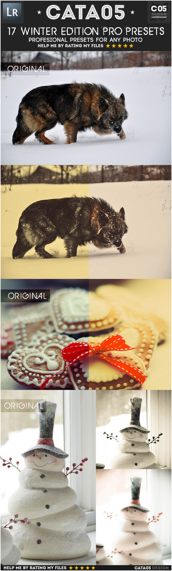 17 Winter Edition Pro Presets - Portrait Lightroom Presets