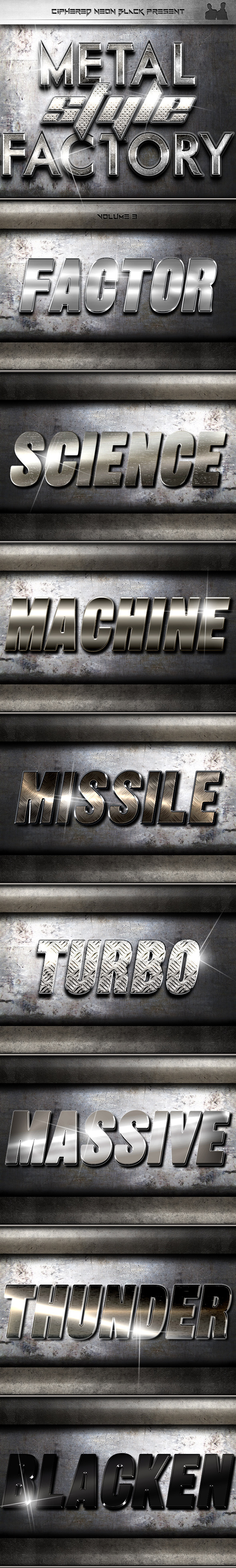Metal Style Factory - Volume 03 - Text Effects Styles