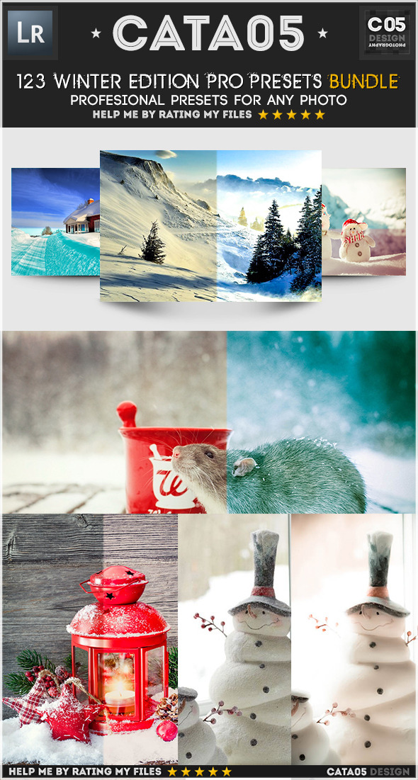 123 Winter Edition Pro Presets Bundle - Landscape Lightroom Presets