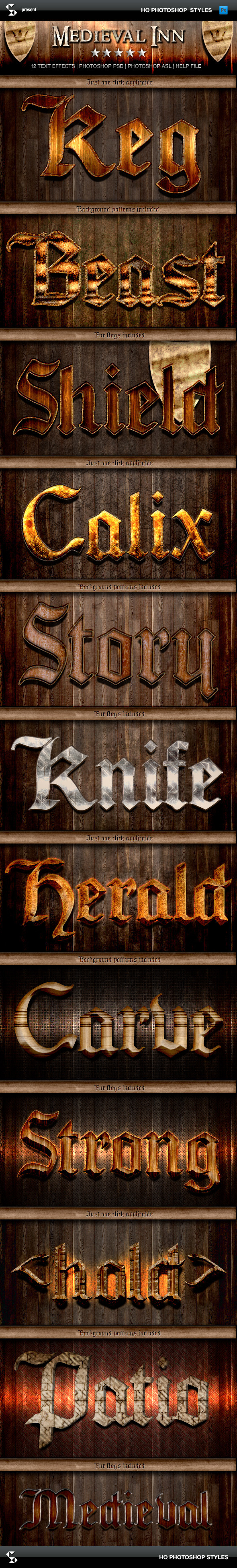 Fantasy Styles - Medieval Inn - Text Effects Styles