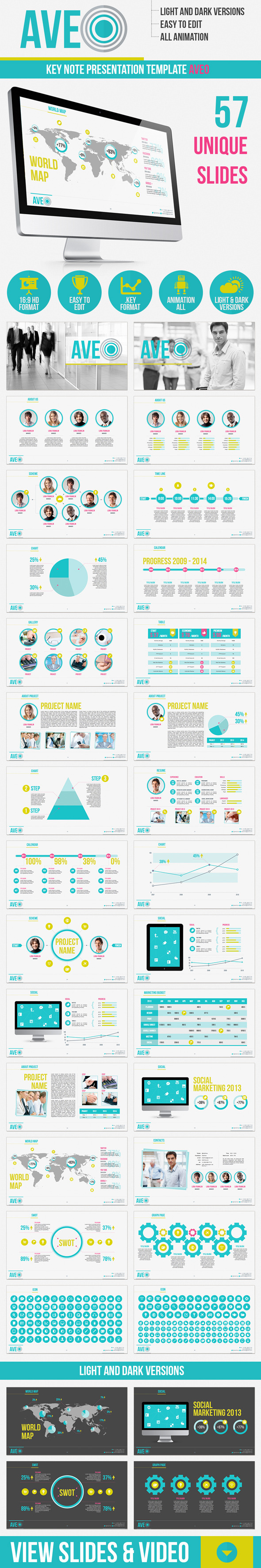 AVEO - Creative Keynote Templates