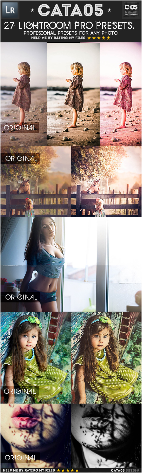 27 Premium Pro Presets - Vintage Lightroom Presets