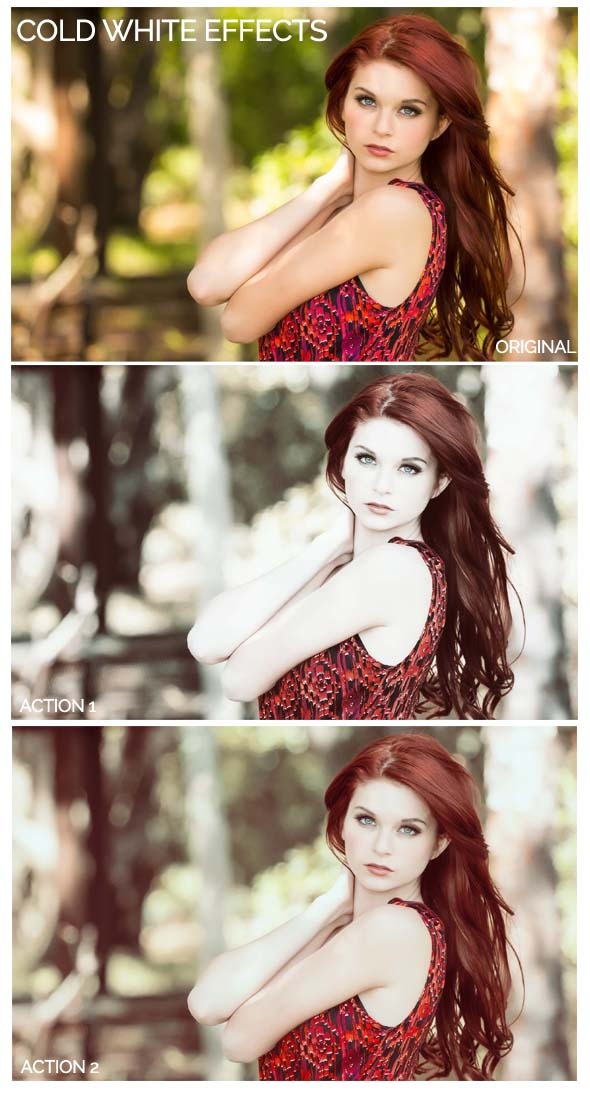 Cold White Actions - Actions Photoshop