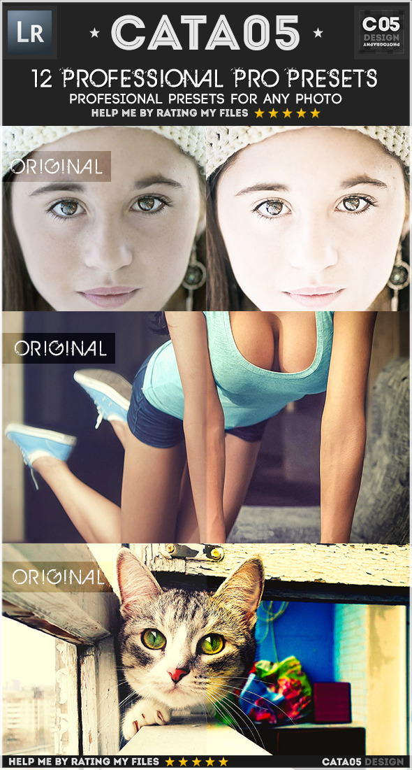 12 Professional Pro Presets - Portrait Lightroom Presets