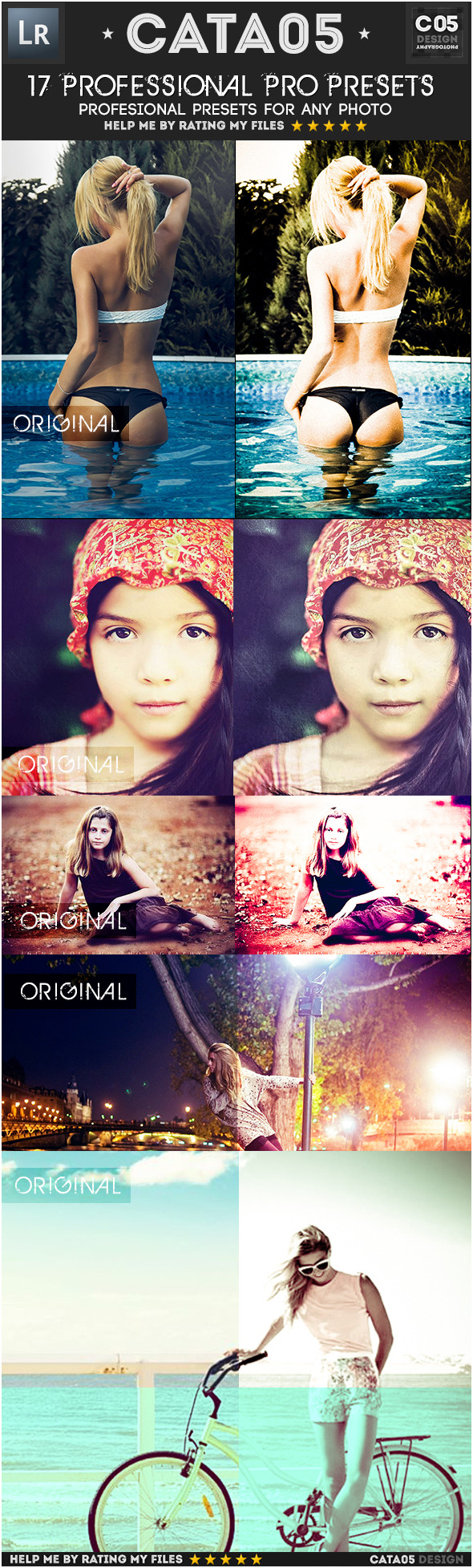 17 Professional Pro Presets - Portrait Lightroom Presets