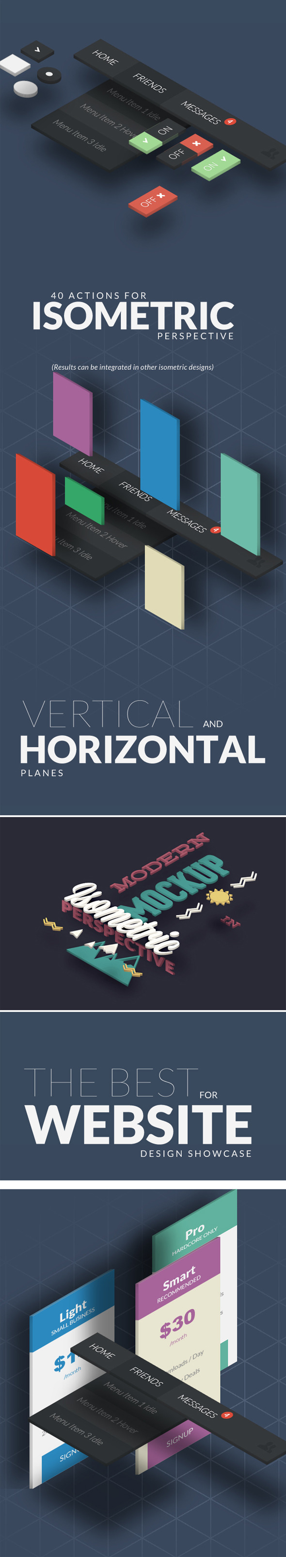 Modern 3D Presentation Actions - Actions Photoshop