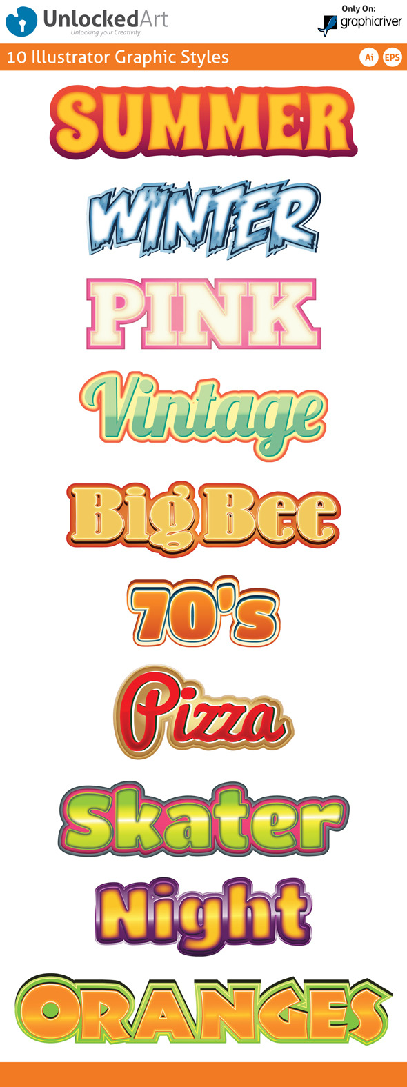 Custom Graphic Styles 5 - Illustrator Add-ons