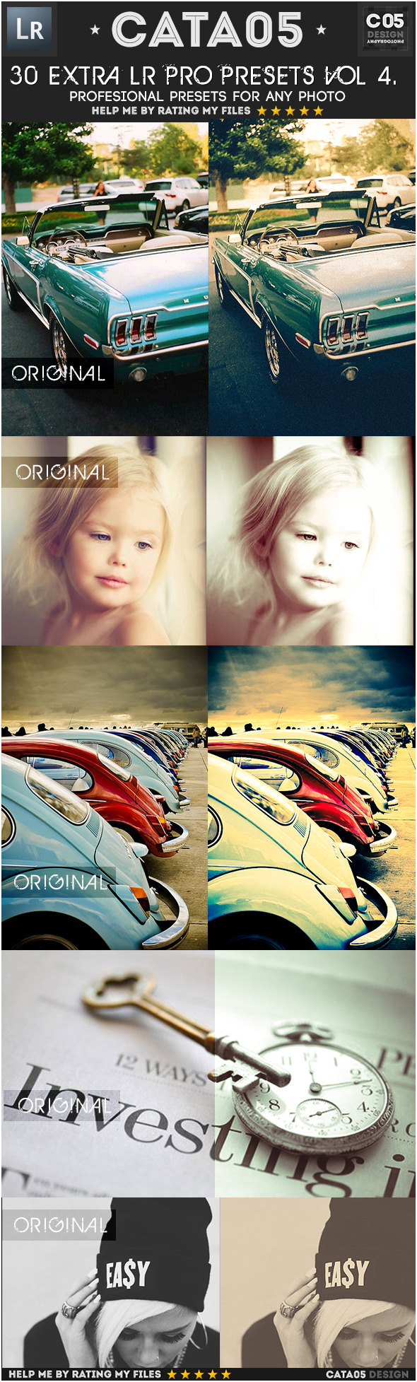 30 Extra Pro Presets Vol 4 - Vintage Lightroom Presets