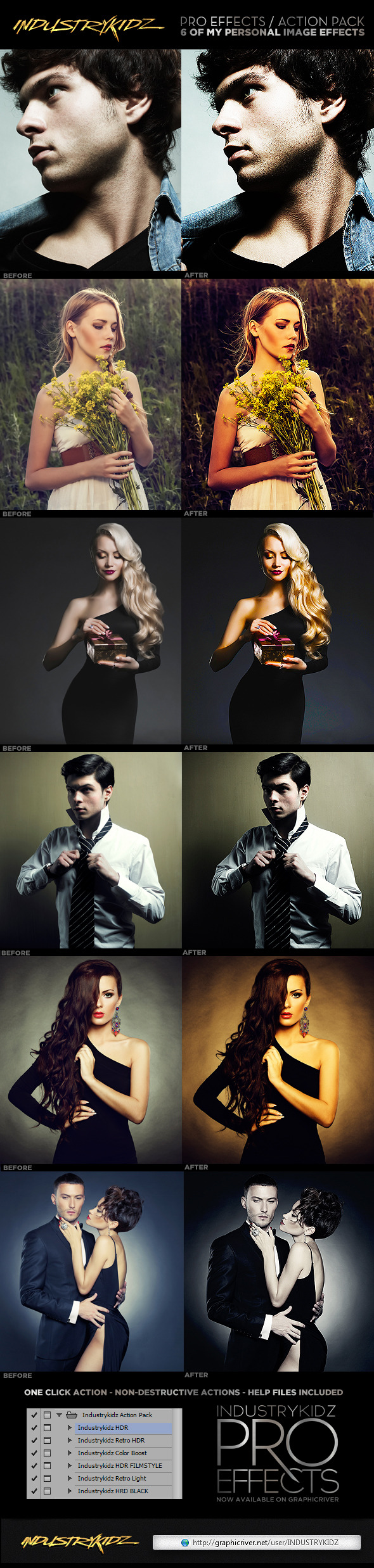 Pro Effects Photoshop Actions - Photo Effects Actions