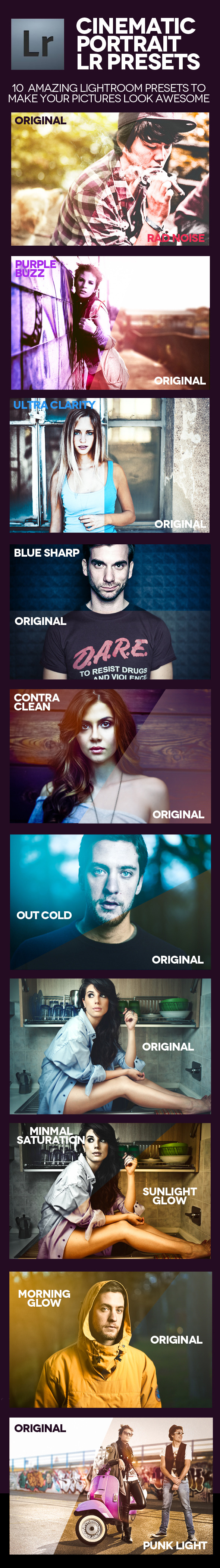 Cinematic Portrait Presets - Cinematic Lightroom Presets