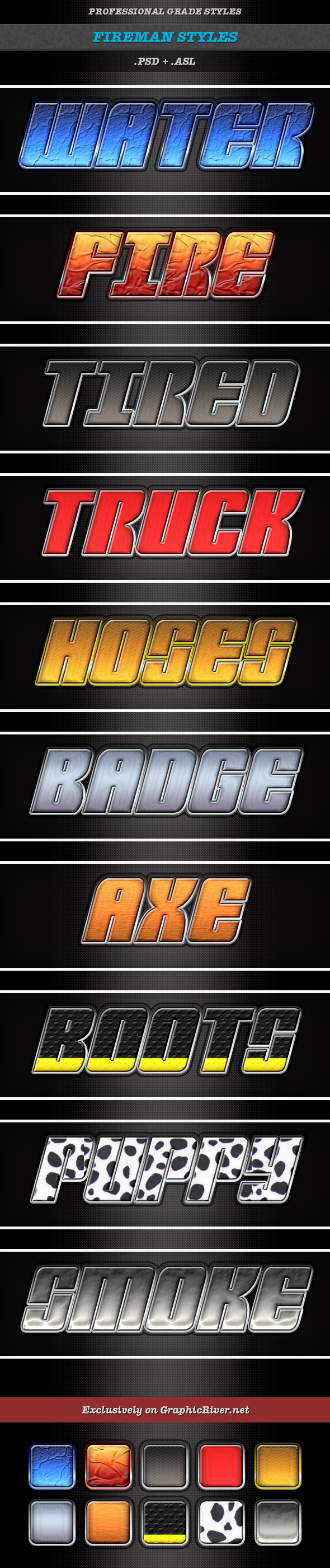 Fireman Style - Text Effects Actions