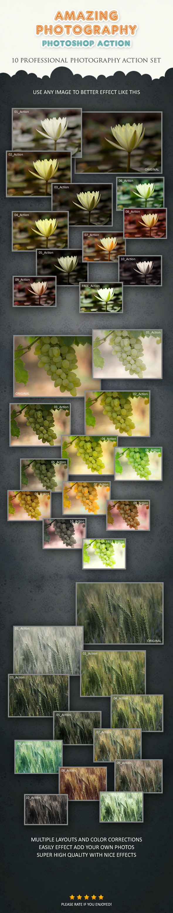 Photography Actions Set - Photo Effects Actions