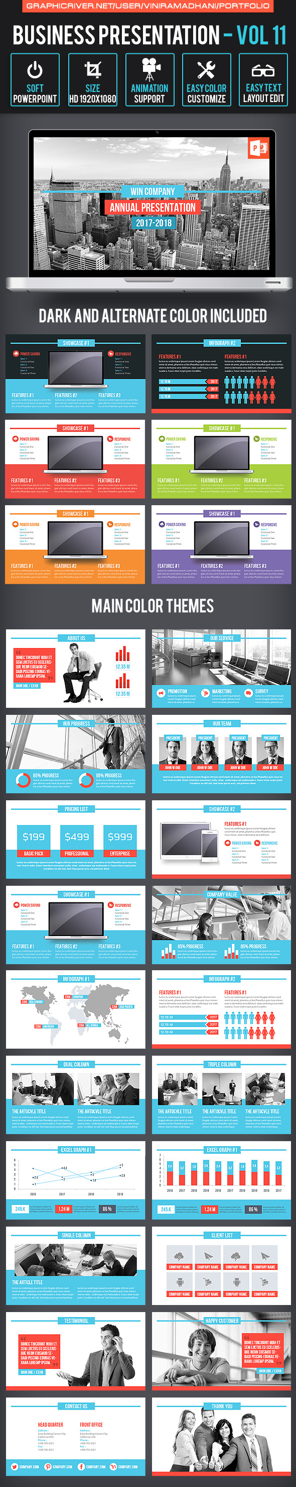 Business Presentation | Volume 11 - Business PowerPoint Templates