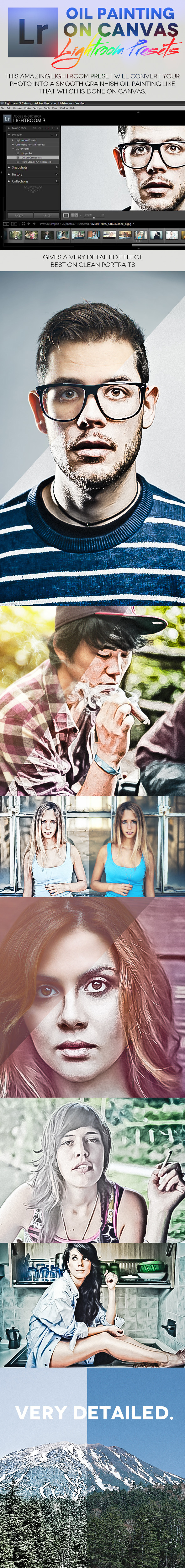 Oil on Canvas Lightroom Preset - Portrait Lightroom Presets