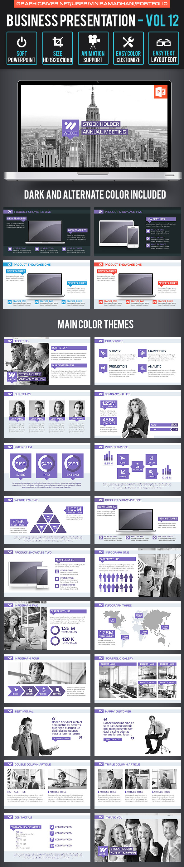 Business Presentation | Volume 12 - Business PowerPoint Templates