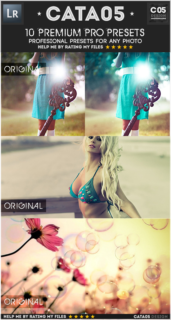 10 Premium Pro Presets - Portrait Lightroom Presets