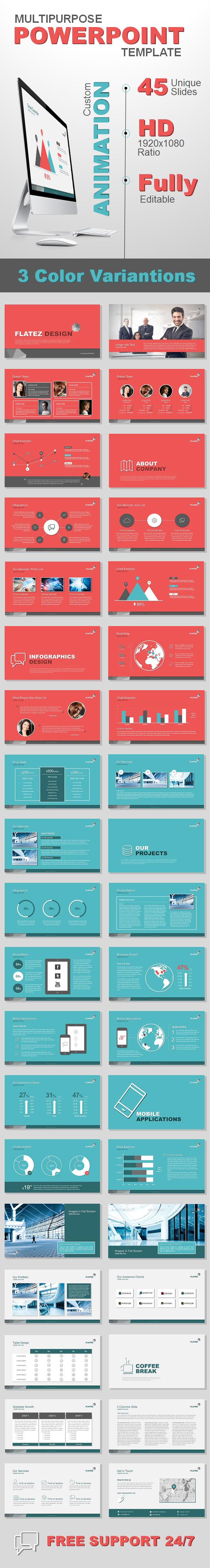Multipurpose Business Template - PowerPoint Templates Presentation Templates