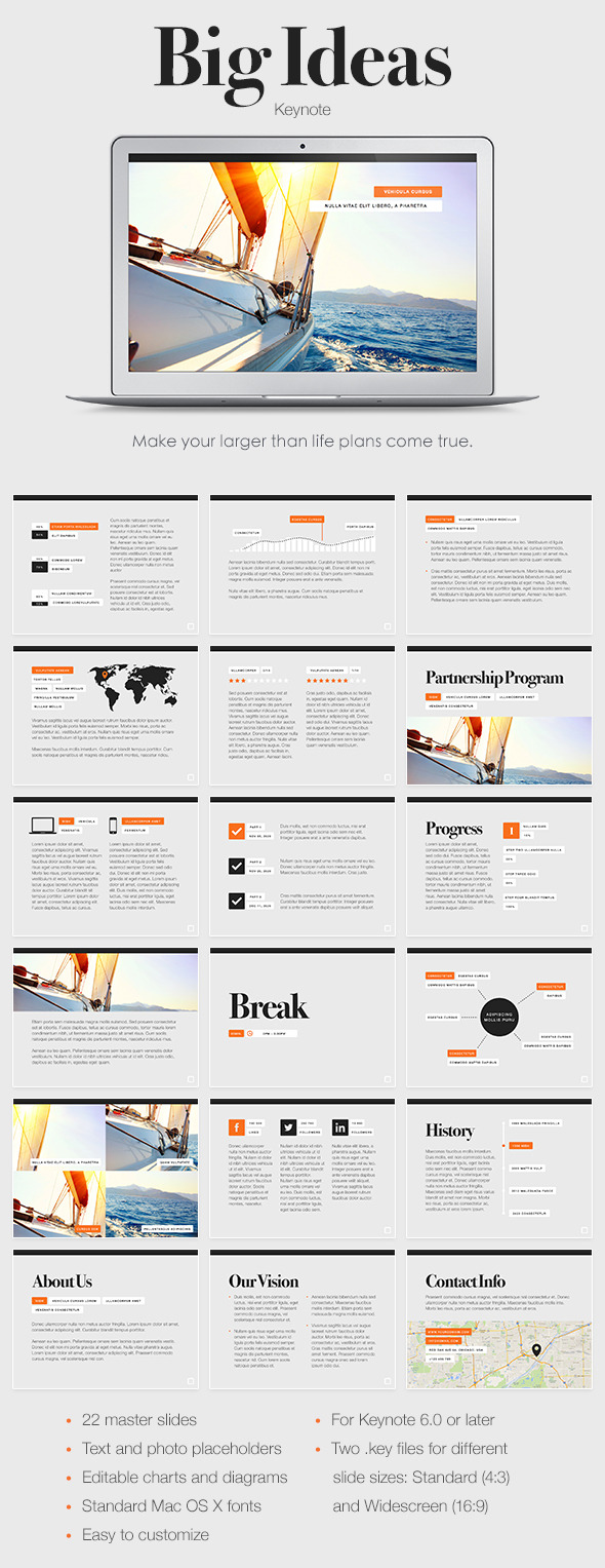 Big Ideas Keynote Template - Keynote Templates Presentation Templates