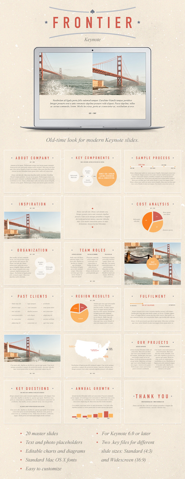 Frontier Keynote Template - Keynote Templates Presentation Templates