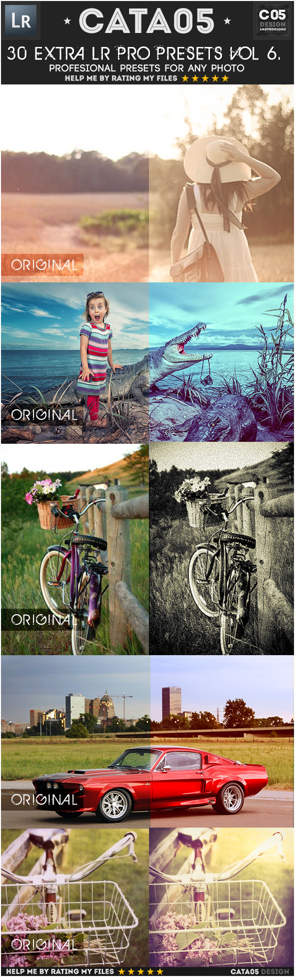 30 Extra Pro Presets Vol 6 - Vintage Lightroom Presets